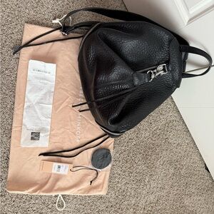 Rebecca Minkoff Textured Leather Black Backpack